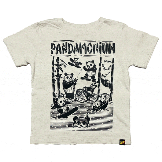 PANDAMONIUM | Kids' Graphic Tee | Sizes 2T-YXL