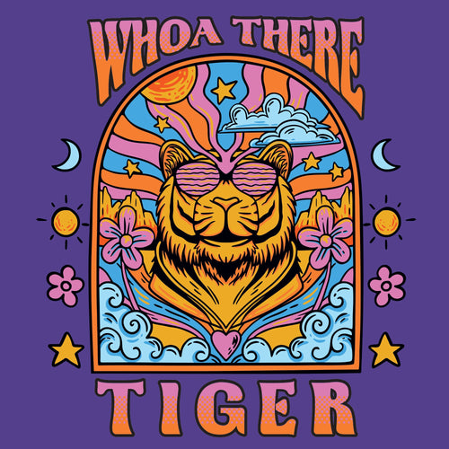 "Whoa There Tiger" Long Sleeve Tee | Kids' Graphic Tee | Sizes 2T-YXL
